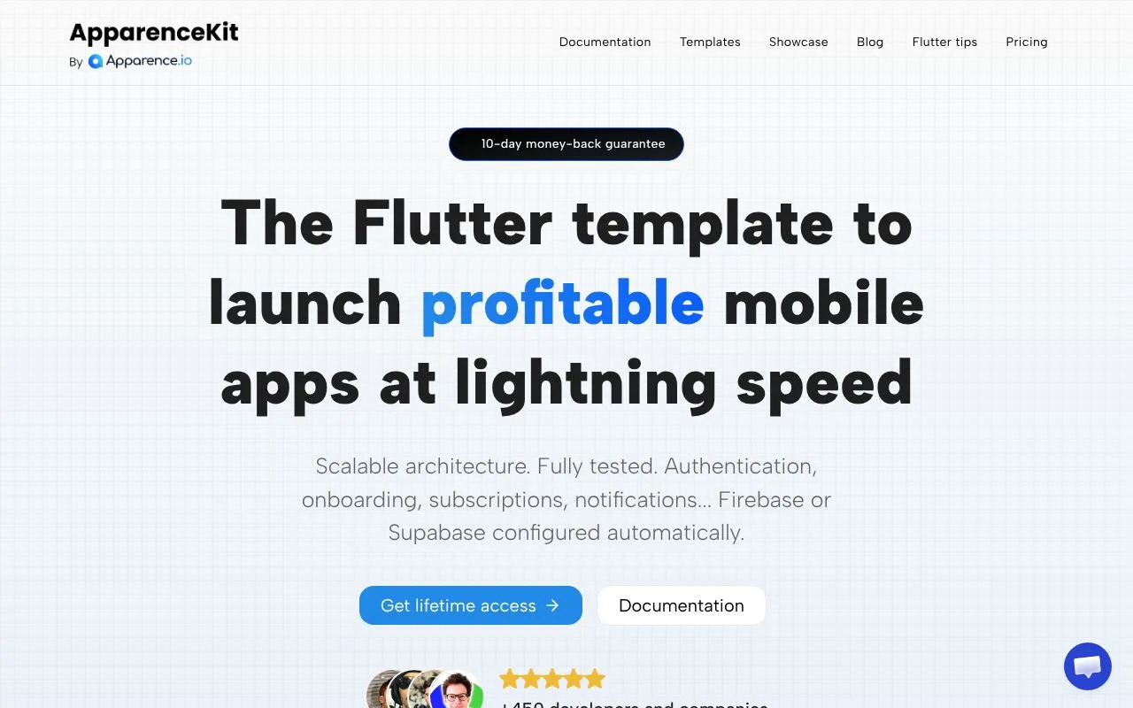ApparenceKit homepage screenshot