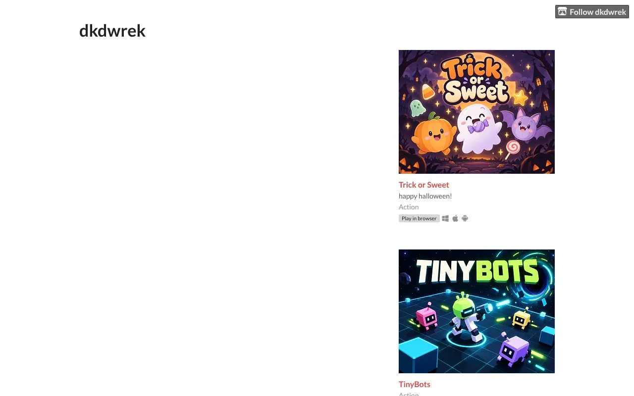 dkdwrek homepage screenshot