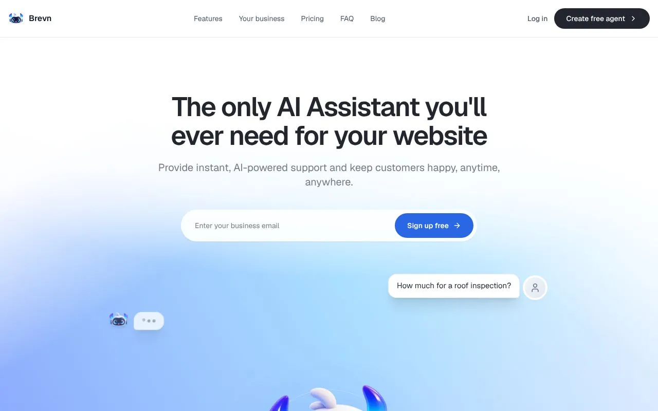 Brevn homepage screenshot