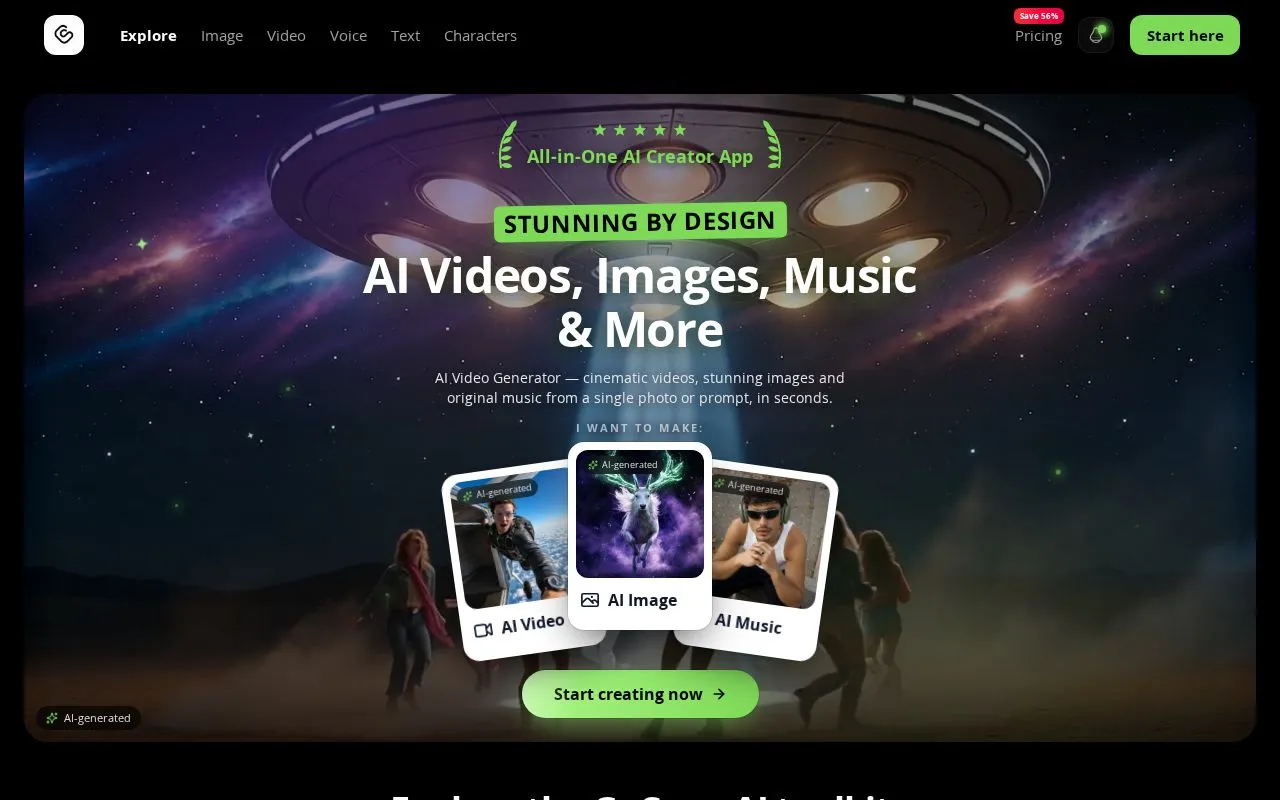 GoCrazyAI homepage screenshot