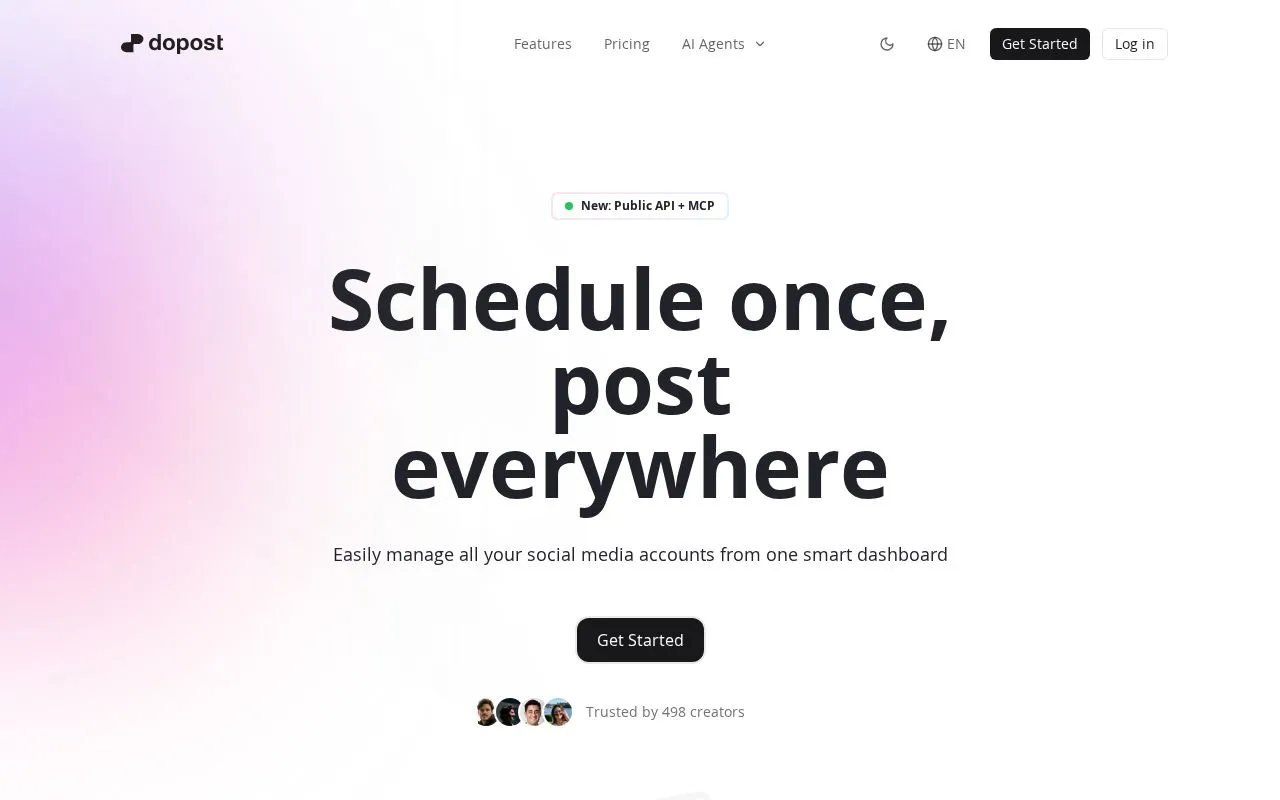 dopost homepage screenshot