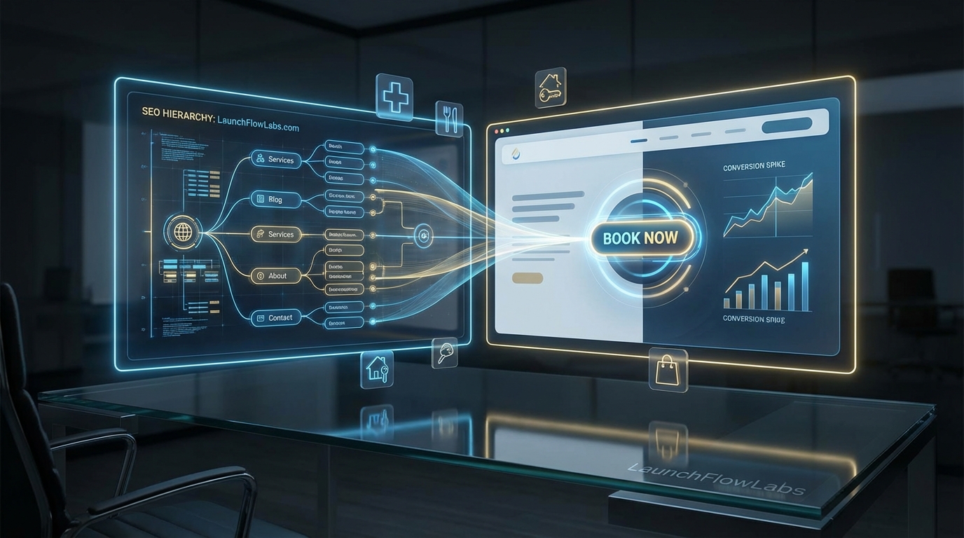 Website vs. Landing Page: The Executive's Guide to Maximum Conversion Data Visual