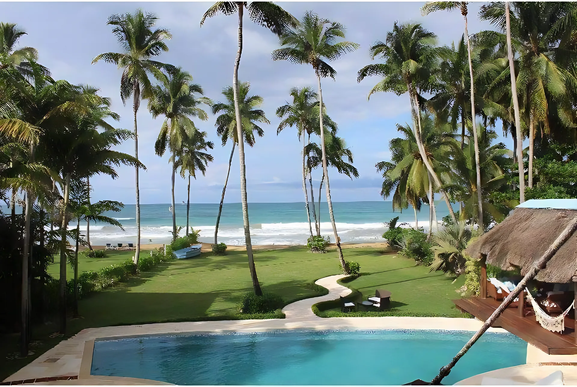 Preciosa villa en primera linea de playa en alquiler . En Cosón, Las  Terrenas. - Foto 2