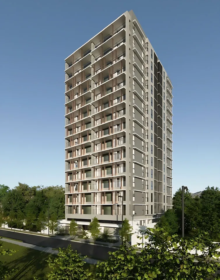Apartamento en edificio moderno en construcción