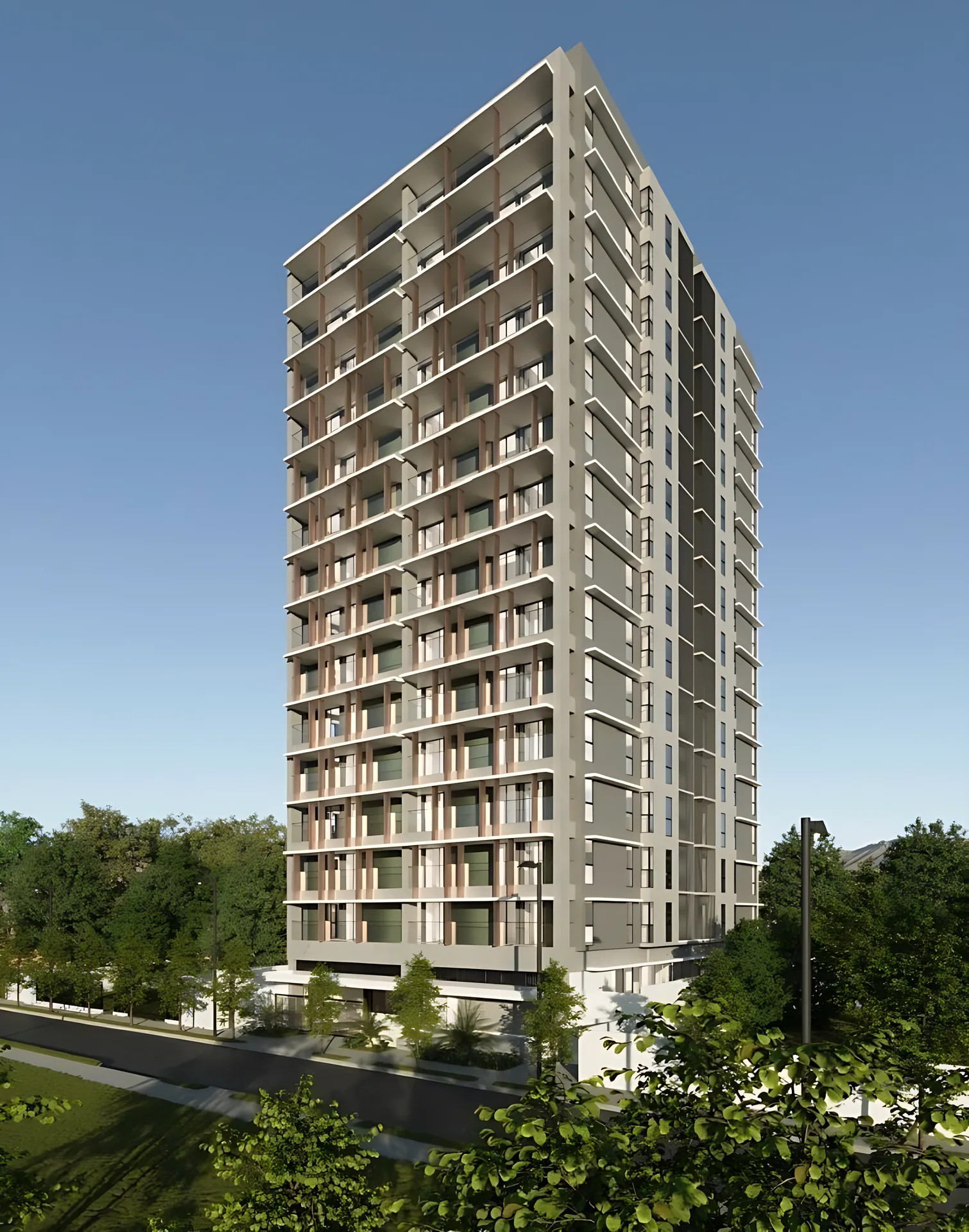 Torre moderna en construcción en La Esperilla !
