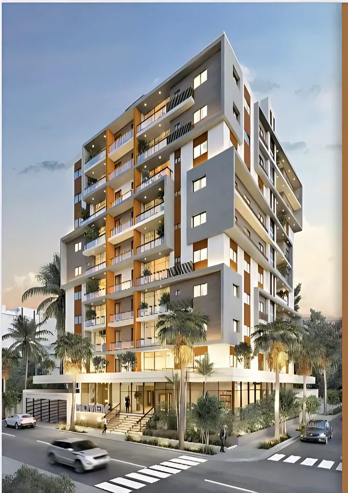 Apartamentos de 1 habitación en construcción en Evaristo Morales
