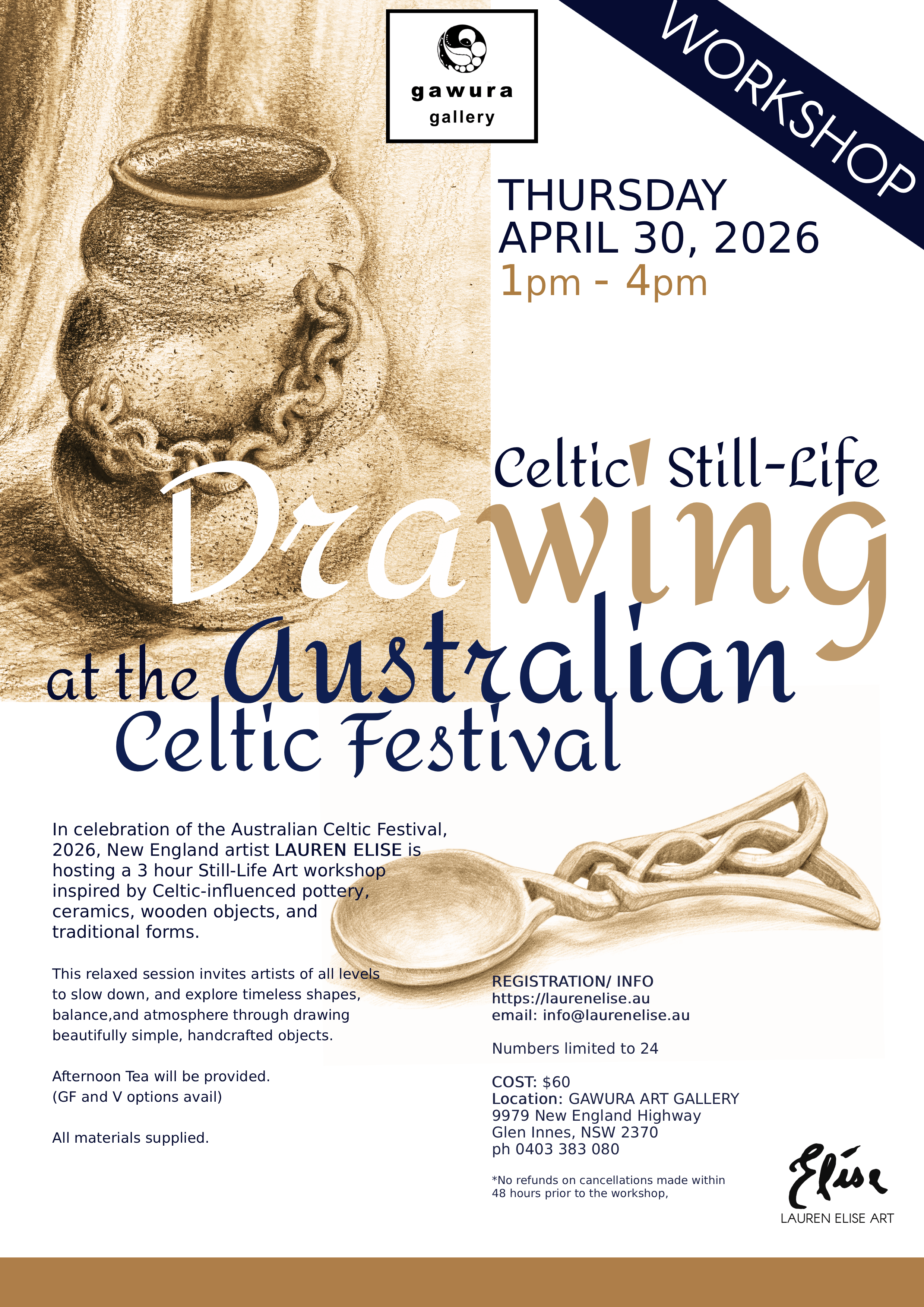 Celtic Still Life drawing