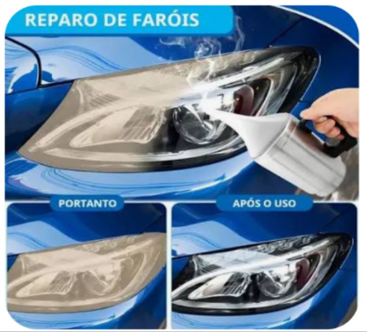 022 = RESTAURAÇÃO DE FAROL COM POLIMERO A VAPOR.