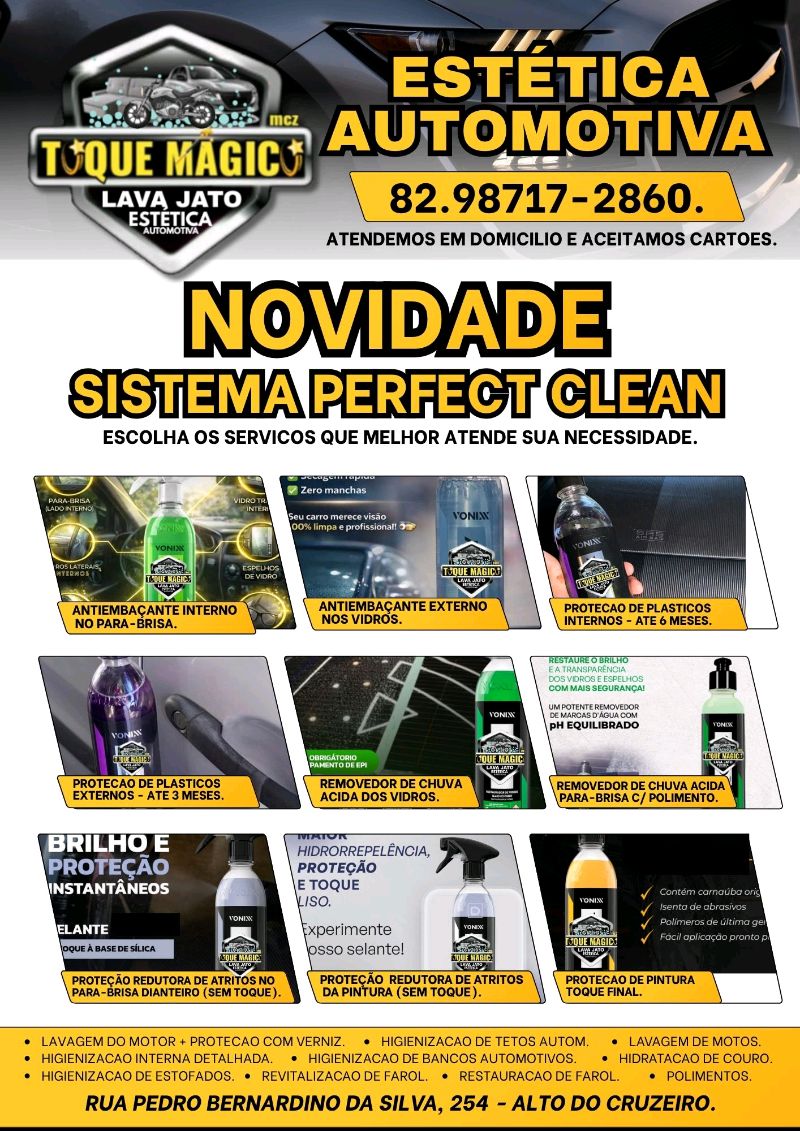 LAVAGEM PERFECT CLEAN.