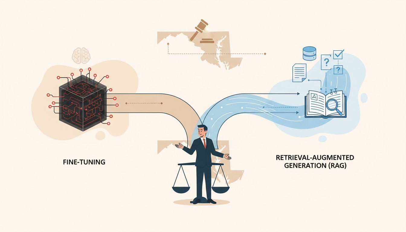 Understanding RAG vs Fine-Tuning for Law Firms Following Maryland AI Legislative Updates