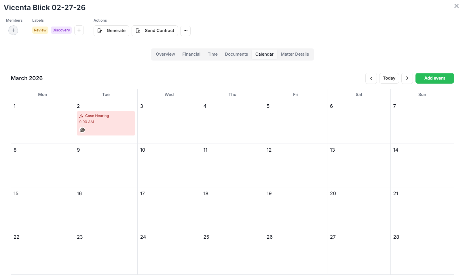 Insurance law deadline tracking system