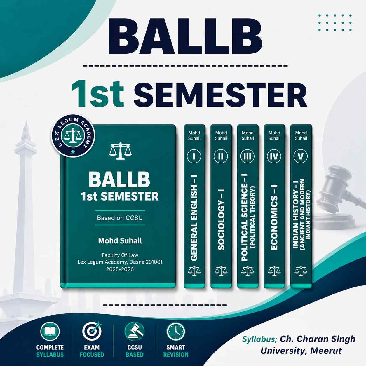 BALLB 1st Semester Notes - 2026-2027