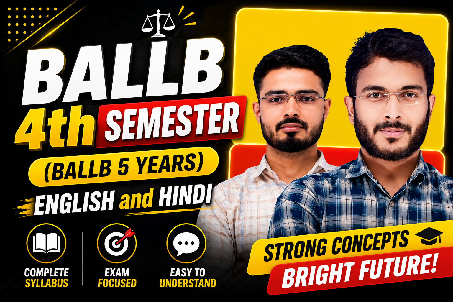BALLB 4th semester Course 2026 - English & Hindi