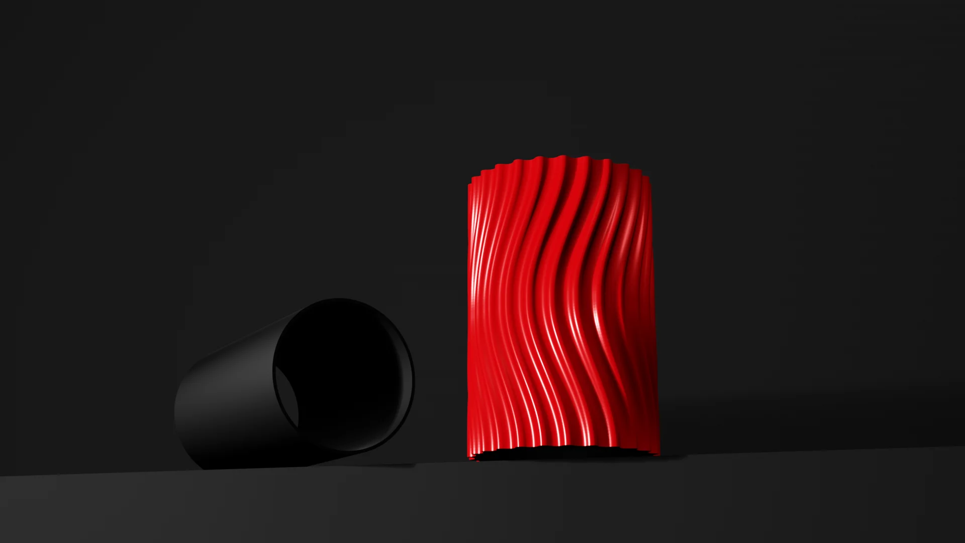 Red TITAN Wave skin and PA6-CF core
