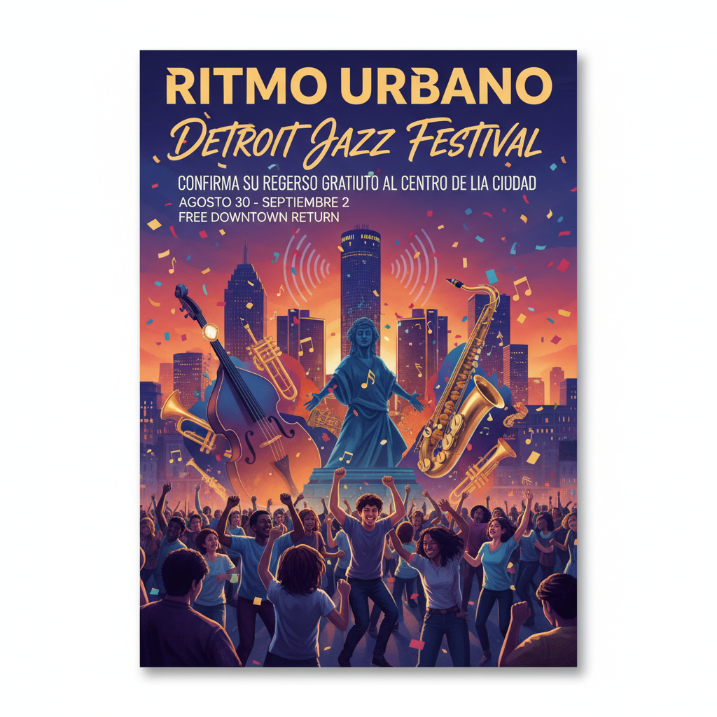 Detroit Jazz Festival confirma su regreso gratuito al centro de la ciudad