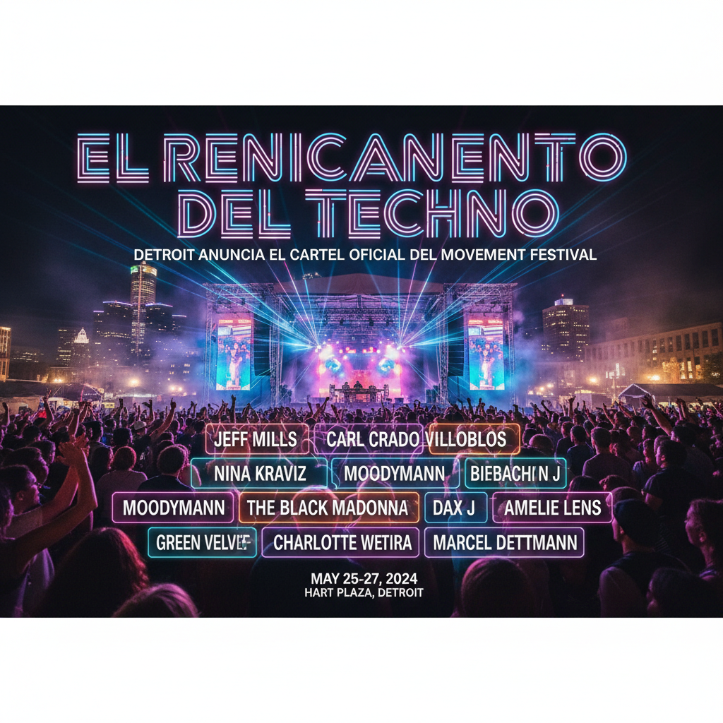 El renacimiento del Techno: Detroit anuncia el cartel oficial del Movement Festival