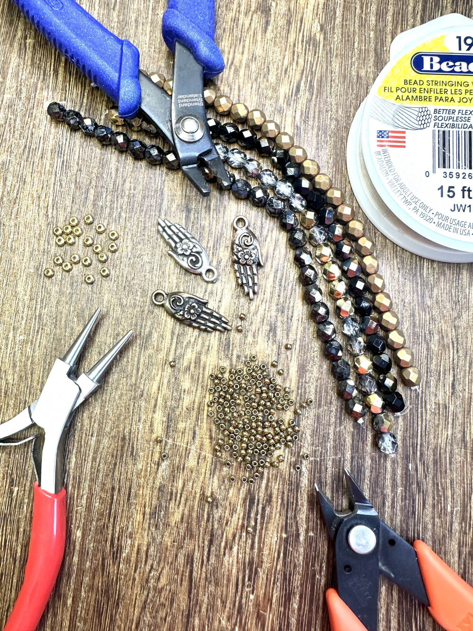 Designing with Deb - Mixed Metal Necklace with Fire Polish Bundles 
