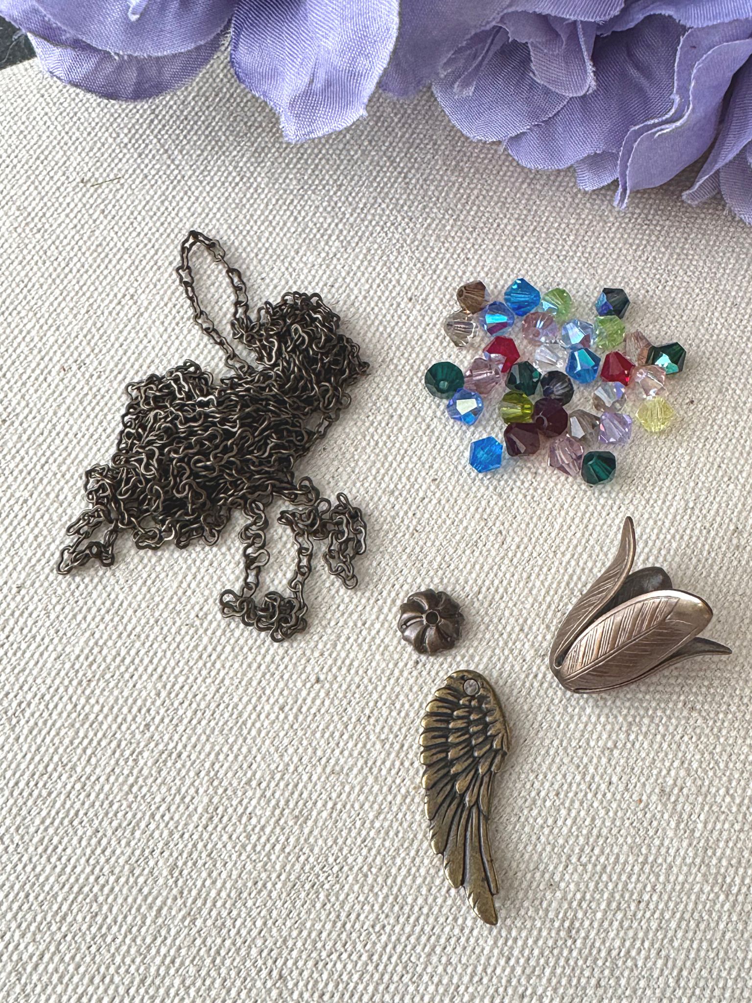 Andria's Beading Corner: Making a DIY Crystal Chain Necklace