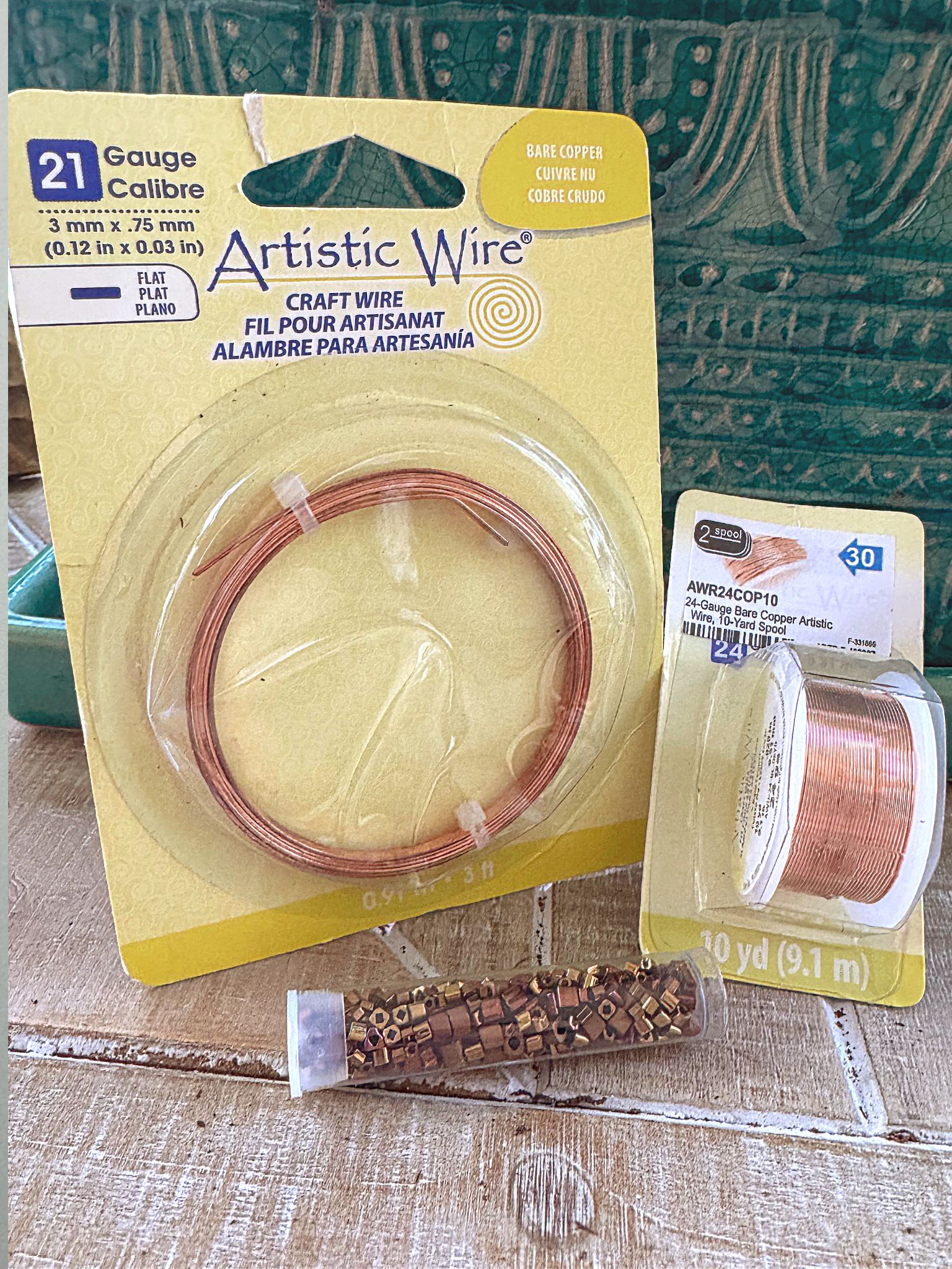 Andria's Beading corner, Let's make a wire wrapped bangle bracelet