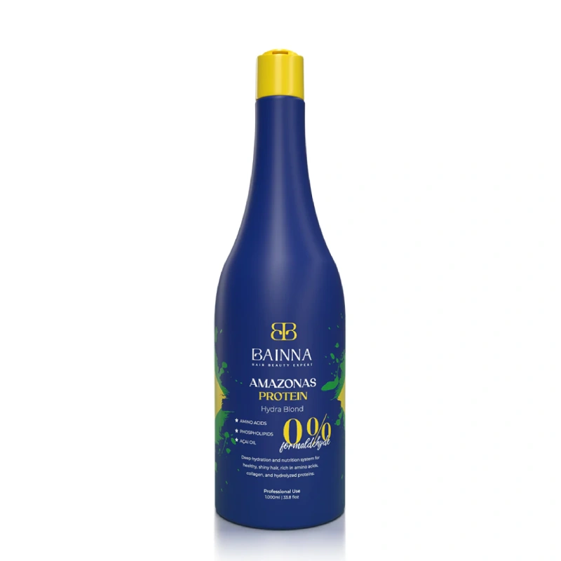 Lissage à la Protéine Amazonas Hydra Blond de Bainna - 1L