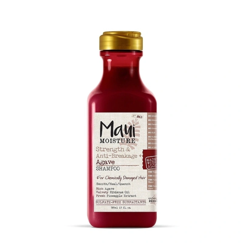 Maui Moisture Agave Sans Sulfates Pour cheveux abimées 385 ml