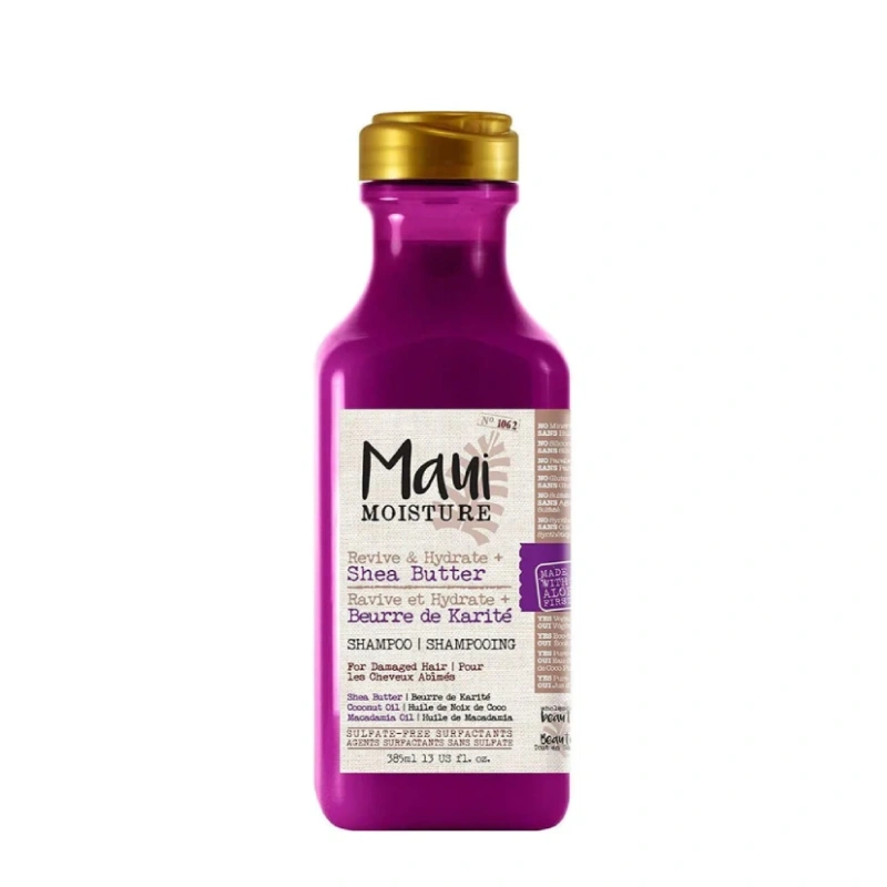 Maui Moisture Beurre de Karité Shampoing Cheveux abimées 385 ml