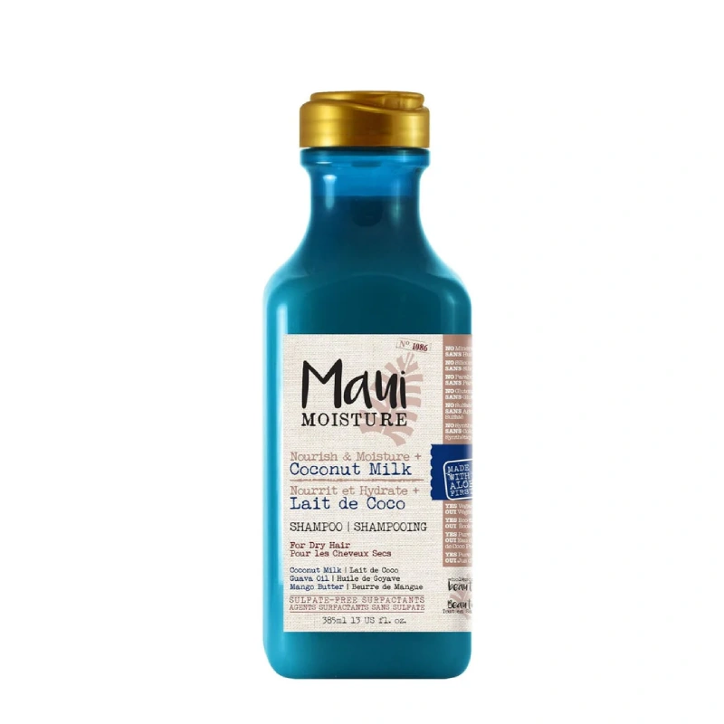 Maui Moisture Lait de Coco Shampoing cheveux secs 385 ml