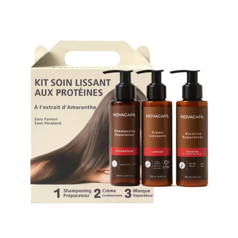 Novacapil Kit Soin Lissant aux Protéines 3x100ml