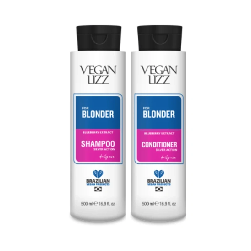 Vegan Lizz For Blonder Shampoing et Après Shampoing 2x500ml