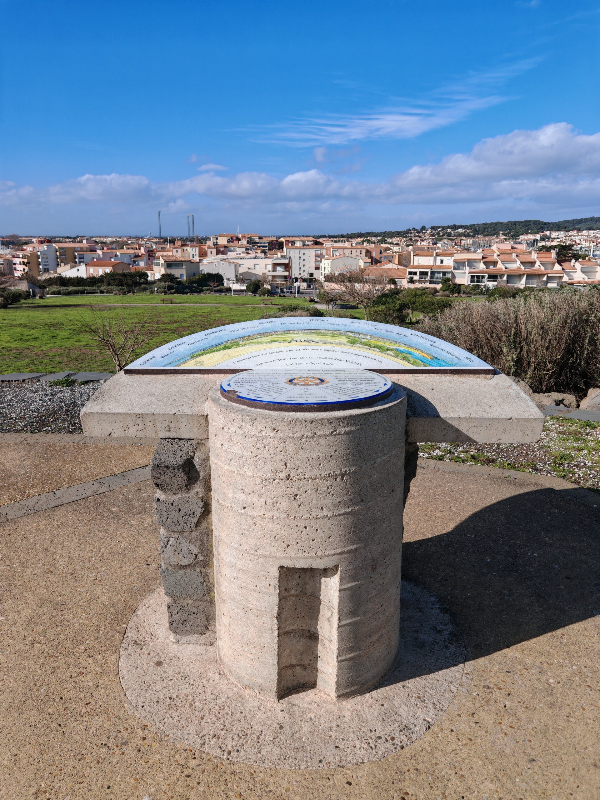 TABLE D'ORIENTATION du CAP D'AGDE 
