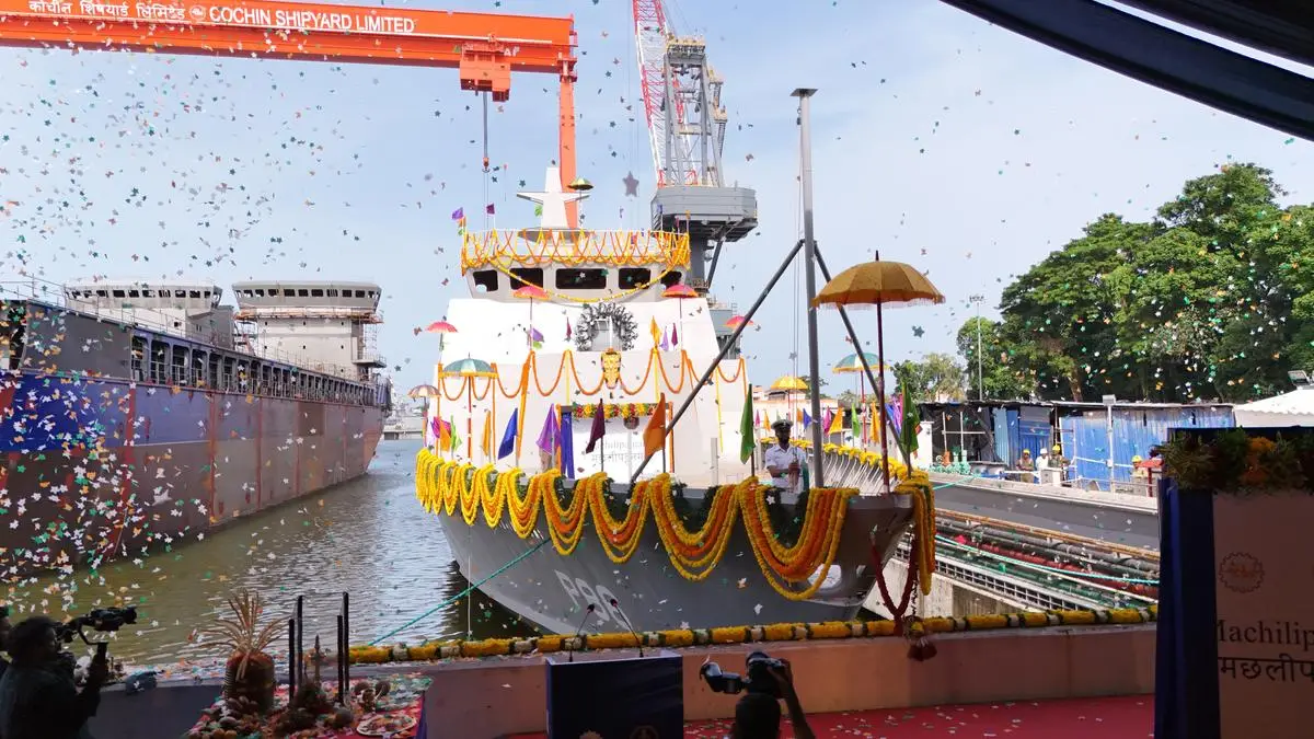 Cochin Shipyard Launches Seventh Anti-Submarine Warfare Vessel for Indian Navy