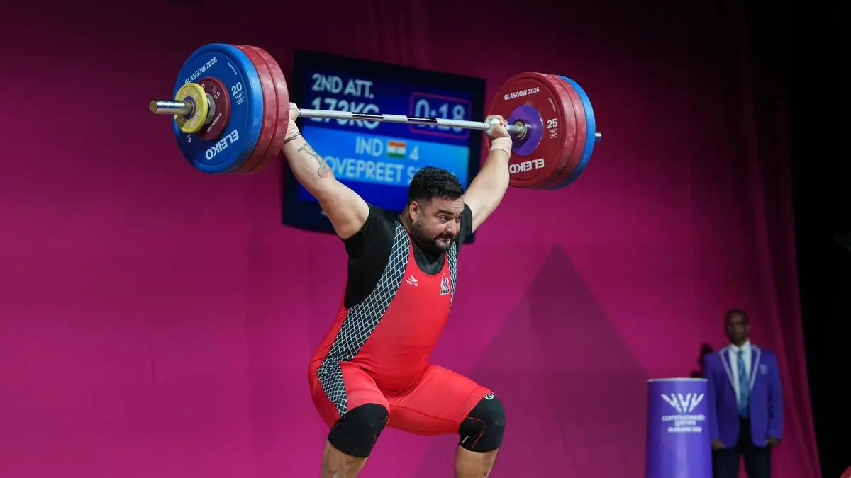 Lovepreet Singh Wins Silver in 110+kg Weightlifting at Commonwealth Games