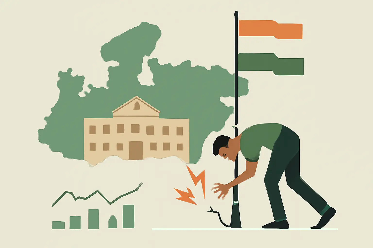 Teenager Electrocuted While Fixing Tricolour at Madhya Pradesh School
