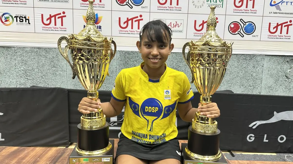 Syndrela Das Wins Double Crown in Table Tennis on Her Birthday