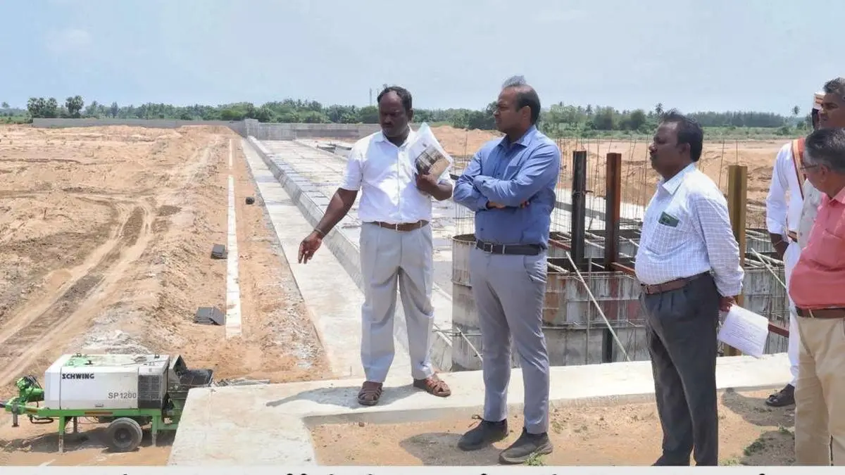 Collector Inspects Flood Mitigation Projects in Cuddalore District