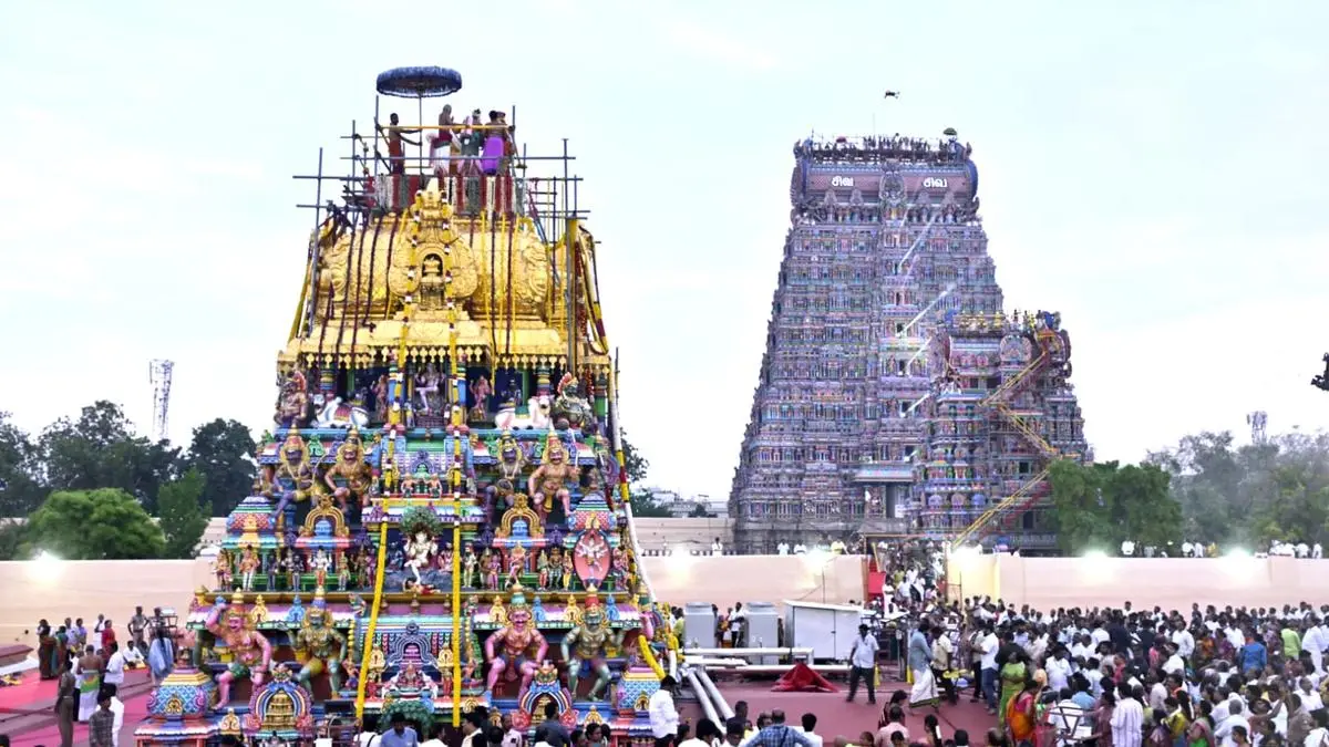 Thousands Gather for Historic Consecration of Madurai's Meenakshi Temple
