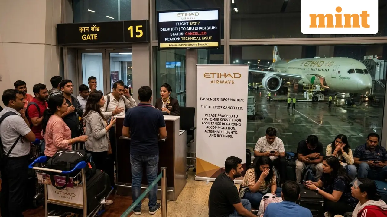 Etihad Cancels Delhi-Abu Dhabi Flight Due to Technical Issue, DGCA Compensation Rules Apply
