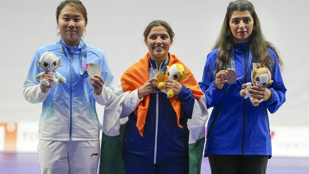 Neeru Dhanda wins historic women's trap shooting gold at Asian Games 2026
