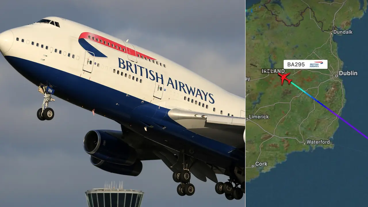 British Airways Flight BA295 Declares Emergency Over Ireland After Steep Descent