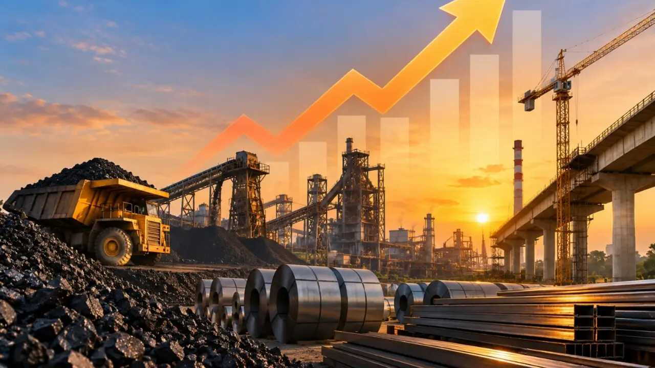 India’s Infrastructure Output Rises 7.9% in September on Strong Production