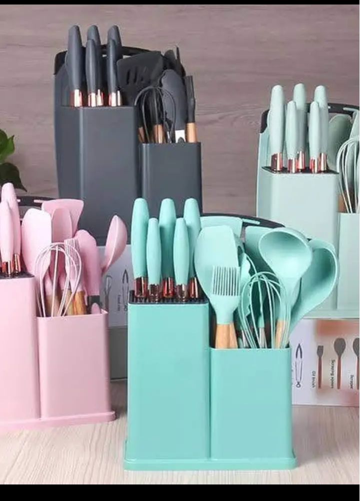 19pcs silicone spoon set  4