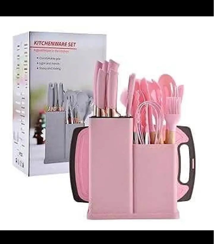 19pcs silicone spoon set 