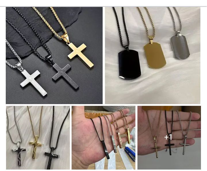 stainless steel chain and pendant 