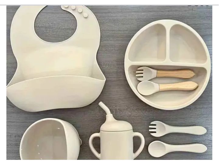 silicone baby feeding sets 