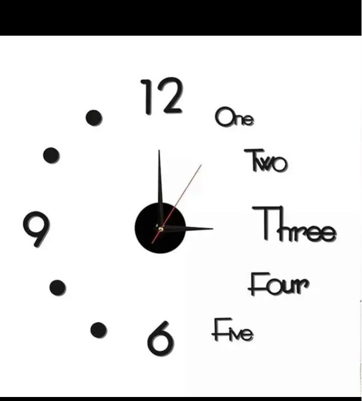 acrylic wall clock decor  2