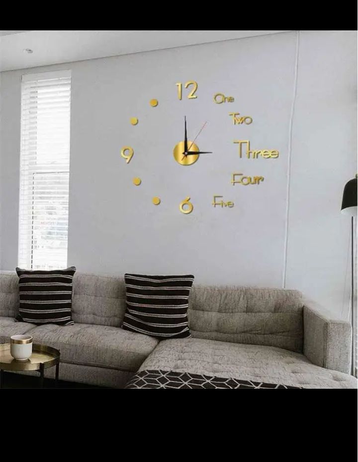 acrylic wall clock decor  4