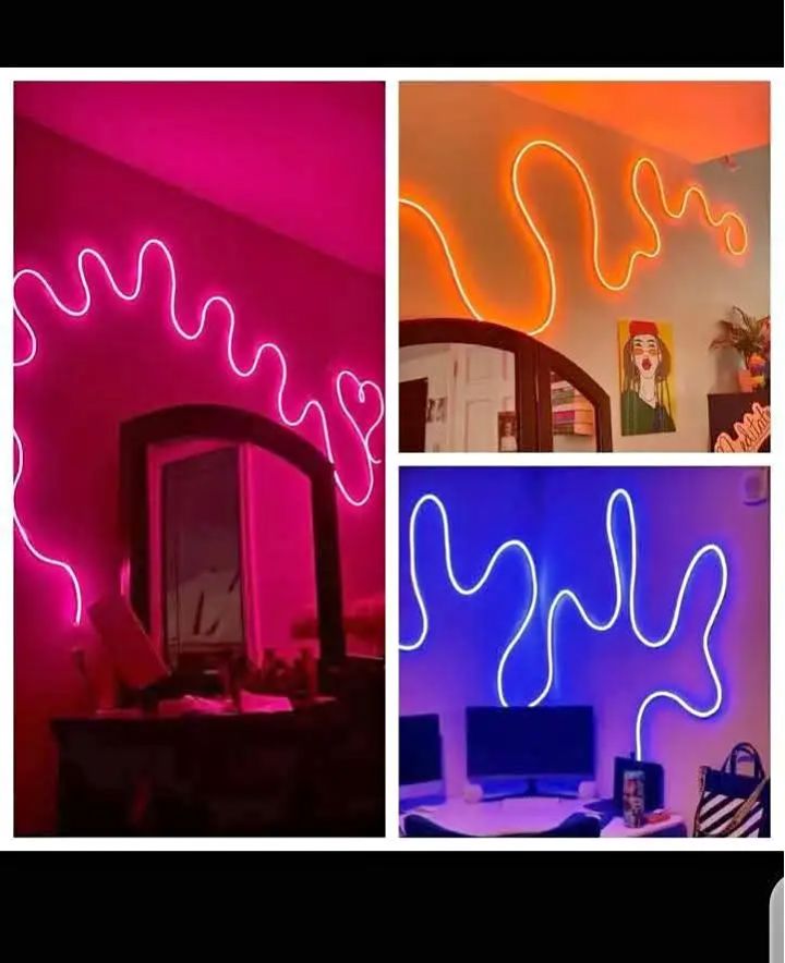 strip rope light display 