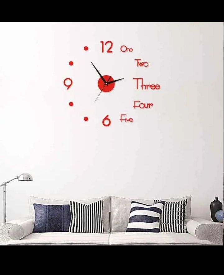 acrylic wall clock decor  3