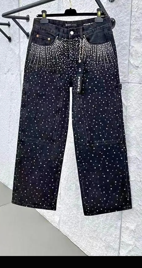 stoned jean trousers