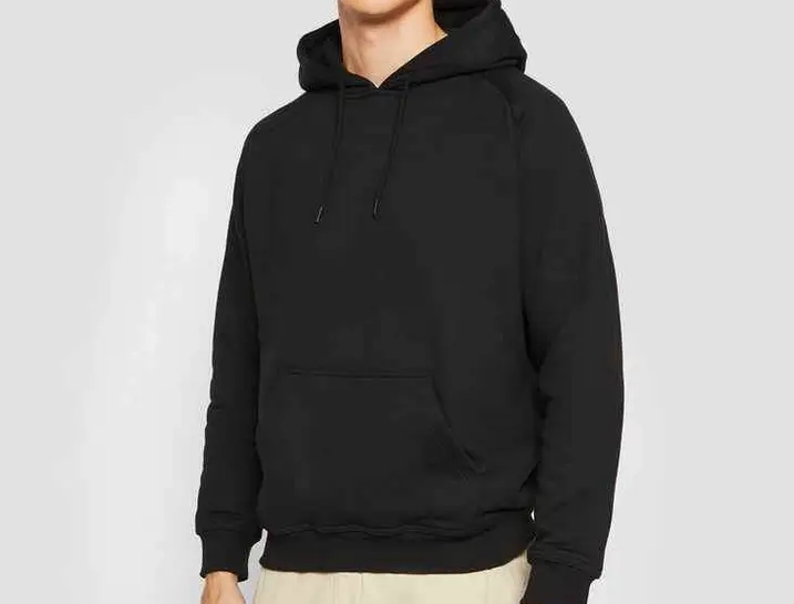 blank black unisex hoodie 